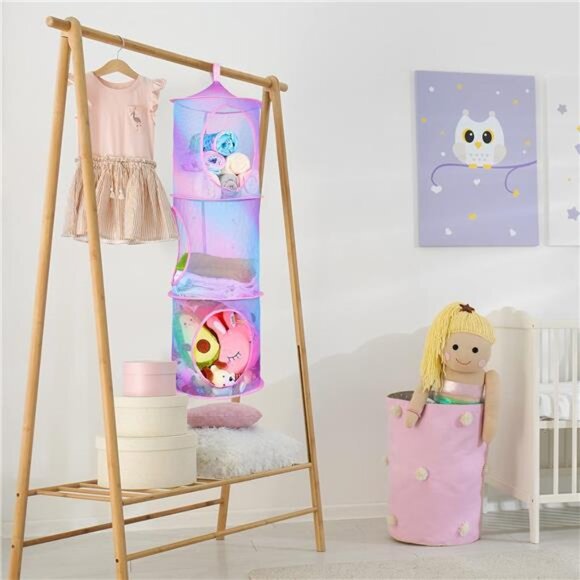 Stuffed Animals Net or Hammock 2 Pcs Stuffed Animals Storage Toy Net Hammock - Picture 4 of 7